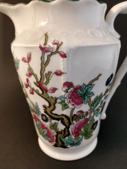 Vintage Antique Union K Porcelain Ceramic Cream Pitcher Floral Czechoslovakia - Picture 3 of 12